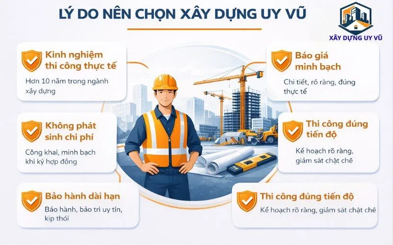 Lý do nên chọn Xây Dựng Uy Vũ